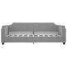 Light Grey Day Bed 90x190 cm | Sofa & Bed Combination