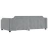 Light Grey Day Bed 90x190 cm | Sofa & Bed Combination