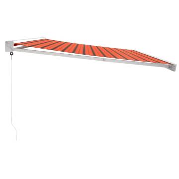 Retractable Awning Orange & Brown 5x3 m - Durable & Stylish