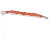 Retractable Awning Orange & Brown 5x3 m - Durable & Stylish