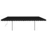 Manual Retractable Awning 3.5x2.5m Anthracite for Patio