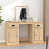 Dressing Table with LED Sonoma Oak 130x50x132.5 cm Colour sonoma oak Quantity in Package 1 