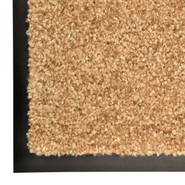 Washable Cream Doormat 120x180 cm - Durable & Non-Slip