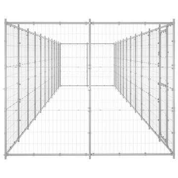 Premium Outdoor Dog Kennel - Galvanised Steel 26.62 m²