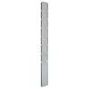 Garden Fence Posts - 20 pcs Silver 200 cm Galvanised Steel