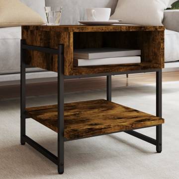 Stylish Smoked Oak Coffee Table - 40x40x45 cm | HipoMarket