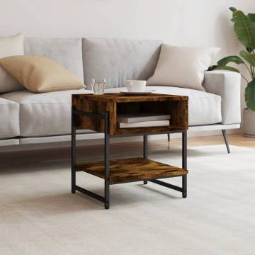 Stylish Smoked Oak Coffee Table - 40x40x45 cm | HipoMarket