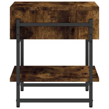 Stylish Smoked Oak Coffee Table - 40x40x45 cm | HipoMarket