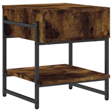 Stylish Smoked Oak Coffee Table - 40x40x45 cm | HipoMarket