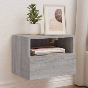 TV Wall Cabinet Grey Sonoma - Space Saving & Stylish Design