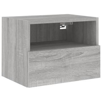 TV Wall Cabinet Grey Sonoma - Space Saving & Stylish Design