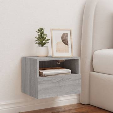 TV Wall Cabinet Grey Sonoma - Space Saving & Stylish Design