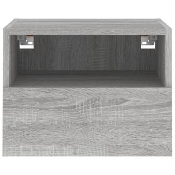 TV Wall Cabinet Grey Sonoma - Space Saving & Stylish Design