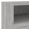 TV Wall Cabinet Grey Sonoma - Space Saving & Stylish Design