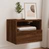 TV Wall Cabinet Brown Oak 40x30x30 cm Engineered Wood Colour brown oak Quantity in Package 1 Width 40 cm 