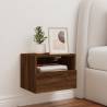 Brown Oak TV Wall Cabinet - Space Saving & Stylish Design