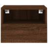 Brown Oak TV Wall Cabinet - Space Saving & Stylish Design