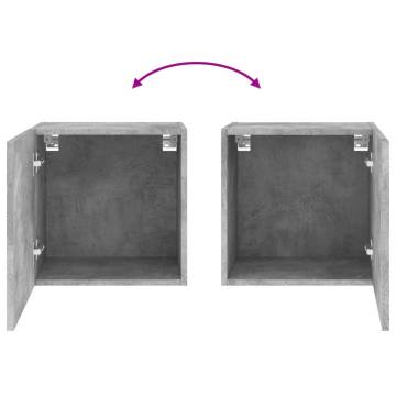 Stylish TV Wall Cabinets - 2 pcs Concrete Grey | HipoMarket