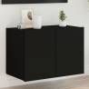 TV Wall Cabinet with LED Lights Black 60x35x41 cm Colour black Size 60 x 35 x 41 cm Quantity in Package 1 