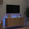 LED TV Wall Cabinet Sonoma Oak - Modern 100x35x41 cm