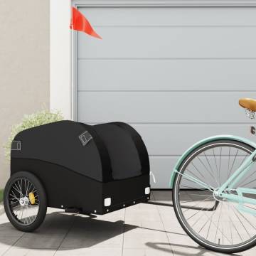 Bike Trailer Black - 45 kg Iron Cargo Carrier | Hipo Market