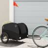 Bike Trailer Black 45 kg Iron Colour black Size 126 x 63 x 63 cm 