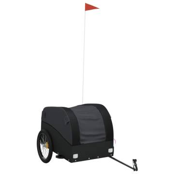 Bike Trailer Black - 45 kg Iron Cargo Carrier | Hipo Market