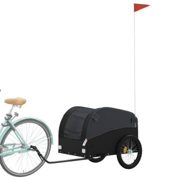 Bike Trailer Black - 45 kg Iron Cargo Carrier | Hipo Market