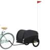 Bike Trailer Black - 45 kg Iron Cargo Carrier | Hipo Market