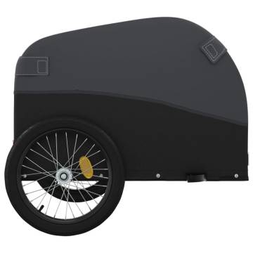 Bike Trailer Black - 45 kg Iron Cargo Carrier | Hipo Market