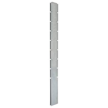 Garden Fence Posts 40 pcs Silver 220 cm Galvanised Steel