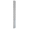 Garden Fence Posts 40 pcs Silver 220 cm Galvanised Steel