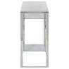 Elegant Silver Stainless Steel Console Table | Hipo Market