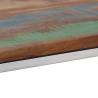 Stylish Silver Console Table - Stainless Steel & Reclaimed Wood