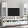 TV Cabinets with LED Lights 2 pcs White 30.5x30x90 cm Colour white Quantity in Package 2 Height 90 cm Width 30.5 cm 