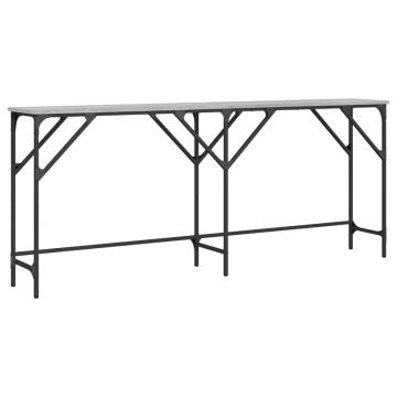 Stylish Grey Sonoma Console Table - 180x29x75 cm