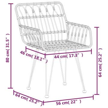 7 Piece Garden Dining Set | Durable Poly Rattan | Hipomarket UK