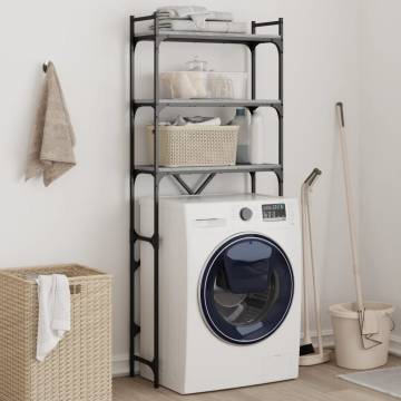 Washing Machine Shelf Grey Sonoma - 67x25x163 cm | HipoMarket