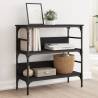 Black Console Table 75x32x75 cm - Elegant & Durable Design