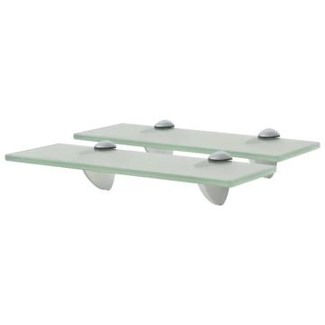 Floating Shelves 2 pcs Glass 30x10 cm - Stylish & Functional