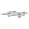 Floating Shelves 2 pcs Glass 30x10 cm 8 mm Colour white Size 30 x 10 cm Quantity in Package 2 Number of Pieces 1 