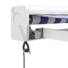 Blue & White Retractable Awning 4.5x3m | Durable Design