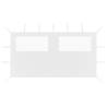 Gazebo Sidewall with Windows 4x2 m White Colour white Size 4 x 2 m Quantity in Package 1 