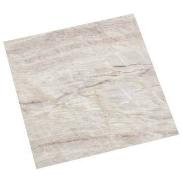 Self-Adhesive PVC Flooring Planks - 20 pcs in Beige