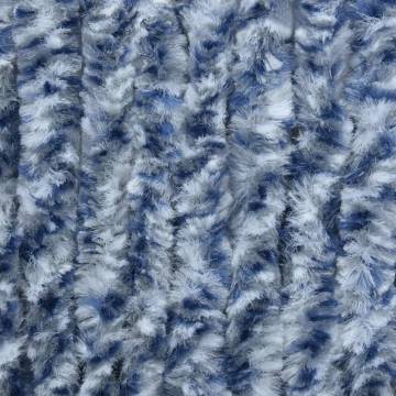 Insect Curtain Blue & White 56x200 cm Chenille | Hipomarket