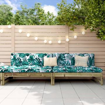 Garden Middle Sofas - Impregnated Pine Wood | HipoMarket