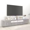 Modern TV Cabinet with LED Lights - Concrete Grey | HipoMarket