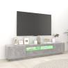 Modern TV Cabinet with LED Lights - Concrete Grey | HipoMarket