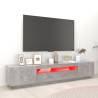 Modern TV Cabinet with LED Lights - Concrete Grey | HipoMarket