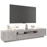 Modern TV Cabinet with LED Lights - Concrete Grey | HipoMarket